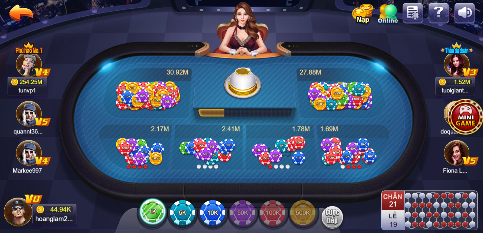 Xóc đĩa 68 game bài là bộ môn được đông đảo người chơi ưa thích