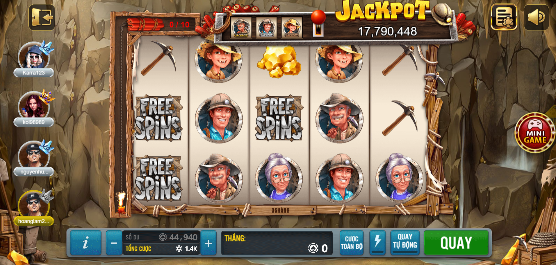 Gold Country 68 game bài có cấu trúc 3 hàng 5 cột kinh điển Gold Country 68 game bài có cấu trúc 3 hàng 5 cột kinh điển